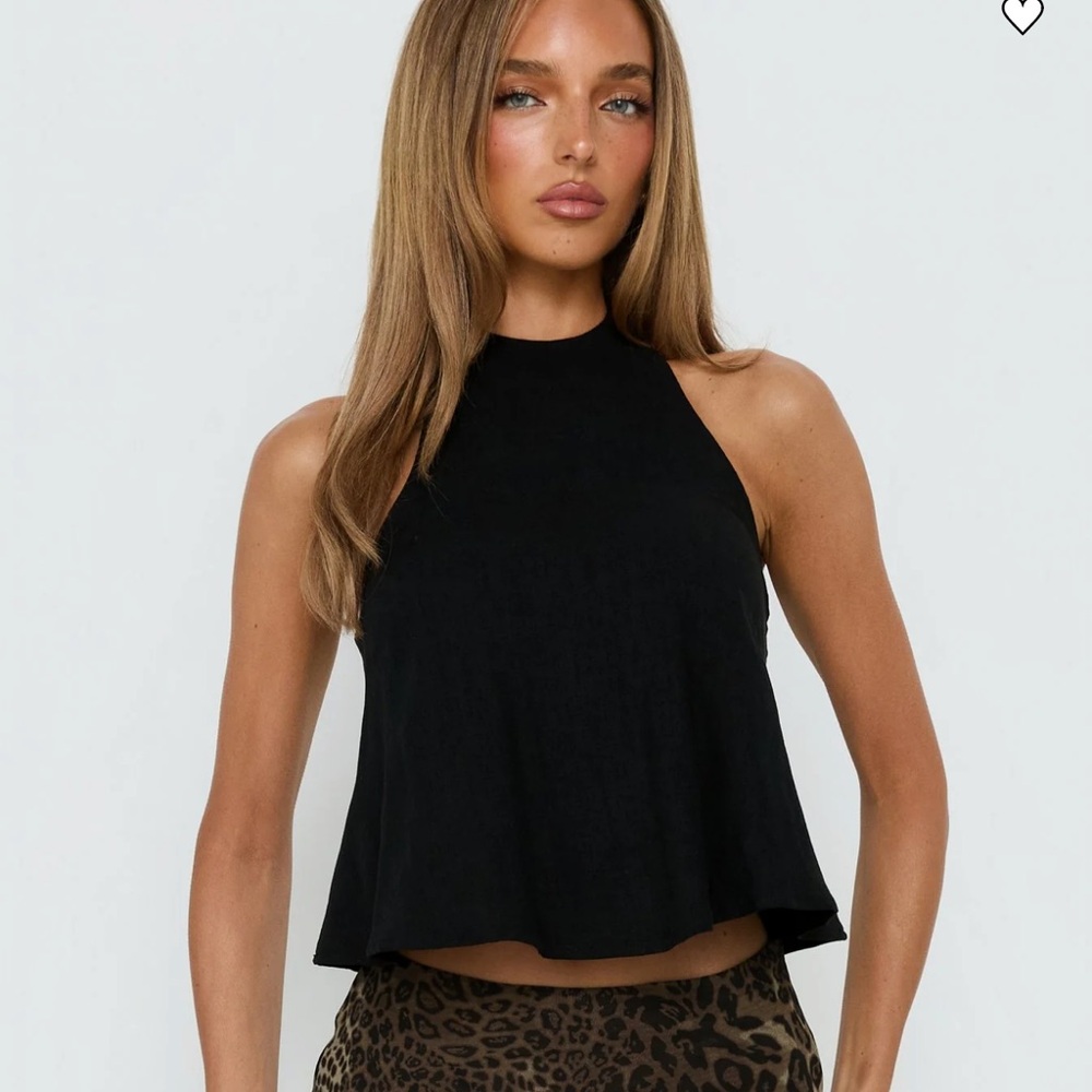 Black Mango Halter Top